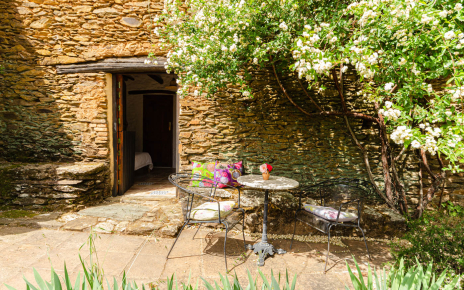 Additional terrace next to triple bedded room